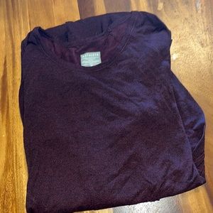 Burgundy Long sleeve ATHLETA top